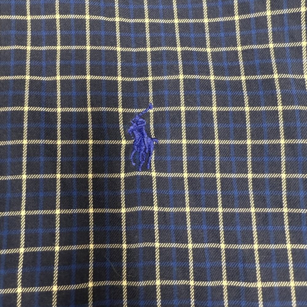 Men's RALPH LAUREN Blake Long Sleeve Button Down Shirt 100% Cotton Blue- Size XL - Picture 5 of 8